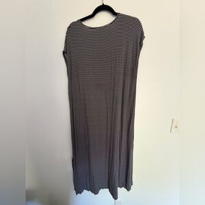 Soma | Woman’s Sz L | Black and White Striped Maxi Dress